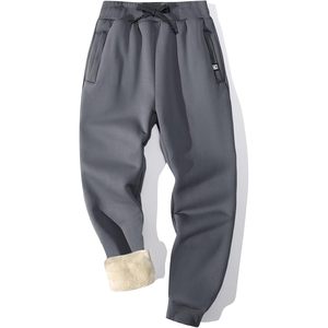 FOXA Men's Fleece <b>Joggers</b> Winter Warm <b>Sherpa</b> Lined Sweatpants Elastic Waist Active Wear - Product Image 1