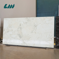 Dalle de quartz imprimé pour crédence, mince (15mm, 18mm), en quartz artificiel poli pour la décoration murale de cuisines et salles de bain