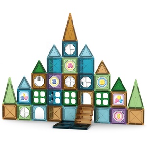 Đồ Chơi Hot 56 Cái STEM Nhà Giáo Dục Trẻ Em Mô Hình DIY Từ Xây Dựng Đồ Chơi Nhựa Khối Từ Tính Cho Trẻ Em 3 + Tuổi - Product Image 1