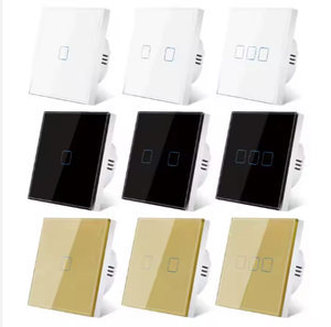 Sixwgh Hiện Đại 1/2/3 Gang AC 110-240V 600W Tổng Chống Cháy Tempered Glass Cảm Ứng Nhạy Cảm Chuyển Đổi Ánh Sáng Điều Khiển Từ Xa Công Tắc - Product Image 6