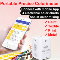 Presisi portabel Colorimeter warna sesuai Meter harga Pantone pembaca warna cat Colormeter genggam Colorimeter