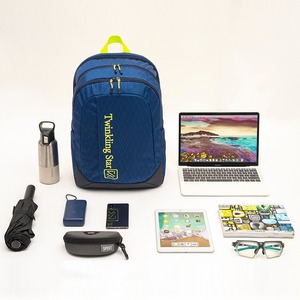 Blue <b>Large</b> Capacity Short Trip Lightweight Versatile <b>Backpack</b> Rhombus Grid Multi-functional Student <b>School</b> Bag Casual Bag - Product Image 6