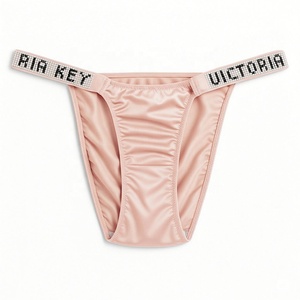 Perizoma con Strass Elegante per Donne - Intimo Bikini Sexy Elasticizzato Traspirante a Vita Bassa <span class=keywords><strong>Mutandine</strong></span> alla Moda per Ragazze - Product Image 5