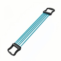 Expansor de Pecho Multifuncional, Banda de Resistencia de Yoga de Cinco Tubos de Goma Termoplástica, Ajustable y Fácil de Desmontar