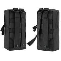 Pochette utilitaire tactique MOLLE, sac de rangement EDC grand format résistant à l'eau avec mousquetons à dégagement rapide