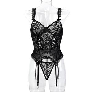 Lencería de Tubo Sensual y de Calidad para Mujer Madura, Conjunto de Sujetador con Tiras y Bordado de Encaje, Bodysuits de Lencería, Lencería de Pasión para Mujer - Product Image 6