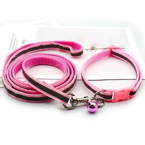 Universal 1,0 parche perro reflectante rayas acolchado Collar con hebilla colorida costosa correa reflectante decorada con cintas - Product Image 4