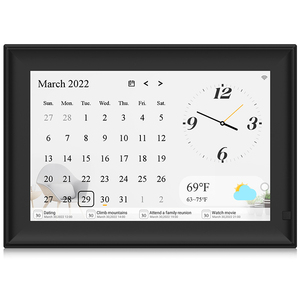 Cornice per foto digitali WiFi modello privato da 10.1 pollici con cornice per foto con <span class=keywords><strong>display</strong></span> a schermo diviso con sveglia meteorologica - Product Image 3