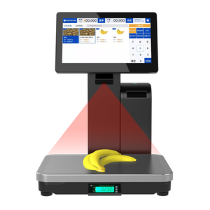 15.6 inch thông minh Màn hình cảm ứng kép <span class=keywords><strong>Windows</strong></span> Android ai nhãn POS quy mô cho thực phẩm tươi sống thị trường thông minh escala - Product Image 1