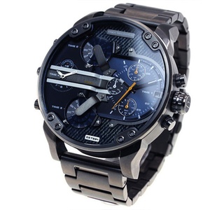 2026 Men's Quartz Watch Alloy Case <b>Acrylic</b> Strap Pointer Dial Personalized Large Trendy Stainless Steel Strap - Product Image 3