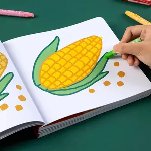 Zeecan可重复使用的硅胶涂鸦儿童魔术着色书成人儿童绘画书