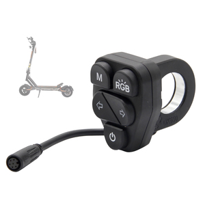 Interruptor de manillar para scooter eléctrico de 48 V con botón de control integrado, luz delantera, señal de giro y bocina para piezas de scooter Kukirin T3 - Product Image 4
