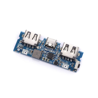 Module de suralimentation DIY pour carte mère de batterie externe avec port de charge Type-C et double USB, 5V 2.4A