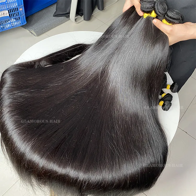 Vendor Wholesale Indian Peruvian Brazilian Unprocessed 12a Grade Raw Remy Virgin Human Hair 34 36 40 Inch Silky Straight Bundle