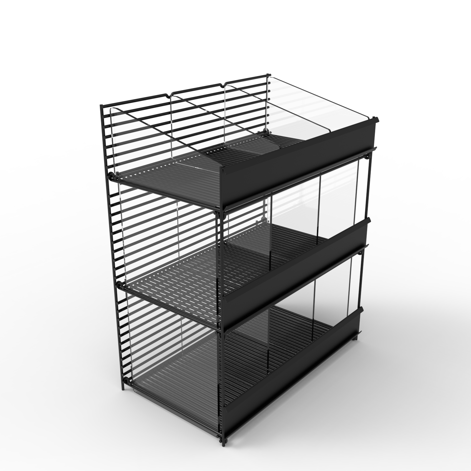 Apache Customized Metal Foldable Iron Wire Countertop Electronic Display Stand for Shopping Mall Stores — view 4