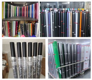 Pellicola Vinilica Autoadesiva Nera Lucida 1,52*17M per Carrozzeria <span class=keywords><strong>Auto</strong></span>, Autoriparante, Antigraffio, Cambio Colore, Rotolo Premium - Product Image 4