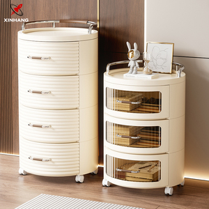 Armoire de rangement roulante en plastique XinHang, chariot de rangement mobile pour la maison, organisateur multi-niveaux en plastique, tiroirs de rangement pour articles divers avec roulettes - Product Image 1