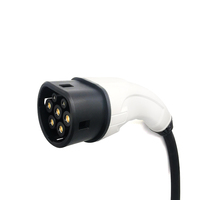 Câble de charge EV monophasé 16A couleur personnalisée modèle 3 IEC62196-2 matériau TPU Type 2 à Type 2