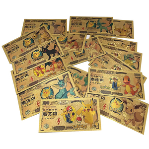 Ensembles de billets de banque en plastique personnalisé tous artisanaux japonais <span class=keywords><strong>Anime</strong></span> en plaqué or 24 carats pour collection - Product Image 2