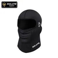 SULAITE Cache-cou d'hiver pour moto en polyester, balaclava pour moto, coupe-vent, anti-froid, masque de casque en peluche, cache-cou de ski