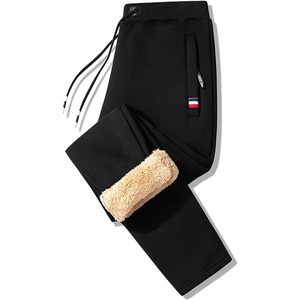 FOXA Men's Sherpa <b>Lined</b> Fleece <b>Pants</b> Elastic Waist Casual Sweatpants Warm Breathable Active Running Camping <b>Pants</b> - Product Image 1