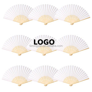 <span class=keywords><strong>Abanico</strong></span> de Bambú Promocional Económico con Impresión de Logotipo Personalizado, <span class=keywords><strong>Abanico</strong></span> Plegable de Seda Lisa de Alta Calidad para Marketing de Marca - Product Image 3