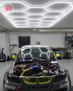Honingraat Auto Detaillering Producten Licht Bar Hexagrid Verlichting Voor Carwash Station Garage Plafond Ontwerp Zeshoekige Led Verlichting - Product Image 3