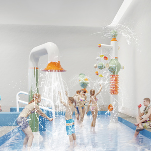 Mini glissières en fibre de verre de conception d'équipement de parc <span class=keywords><strong>aquatique</strong></span> fait sur commande pour le Waterboom d'intérieur de <span class=keywords><strong>centre</strong></span> <span class=keywords><strong>aquatique</strong></span> d'enfants - Product Image 3