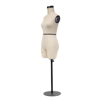 Demi-échelle robe gonflable forme Mini torse féminin tissu motif couturière raccord Mannequin pour coudre 1/2 pantalon Miniature