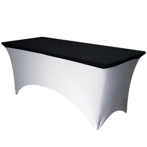 Cobertura de mesa elástica ajustável, cobertura de mesa de quatro vias esticáveis