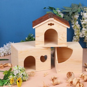 <b>Pine</b> Birdhouse Wooden Bird Nest 24x15.5x19cm Durable Rectangle Shape For Garden Ornaments - Product Image 2