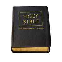 Stock complet, impression de livres sur mesure, Bible NIV anglaise, couverture souple, Bible sacrée plaquée or, éducation religieuse