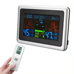 Reloj Despertador Digital Inteligente con Pantalla LCD a Color, Radio Control, Estación Meteorológica, Temperatura, Calendario, para Hogar, Oficina, Sala de Estar - Product Image 1