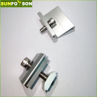 Clips de fixation intermédiaires en aluminium pour panneaux solaires, connecteurs de fixation intermédiaire pour système de support et de rail de panneaux solaires