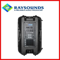 Système de sonorisation portable rechargeable de 15 pouces avec 2 microphones sans fil, Bluetooth/USB/SD, contrôle de l'égaliseur et roues intégrées