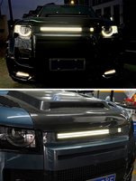 Grille avant de haute qualité avec lampe LED pour Land Rover New Defender 110/90 2020-2022