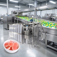 Ligne de production entièrement automatique QHBAKE 3D multifonctionnelle pour bonbons gélifiés à la pectine, à la gélatine et à l'amidon, machine à fabriquer les oursons gélifiés