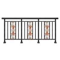 Grille de portail en acier galvanisé de luxe moderne et balustrade de balcon en aluminium, garde-corps élégant pour la maison