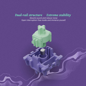 GATERON magnético Genty Silent HE Switch RGB Gaming mecánico DIY Gaming personalizado Hall Sensor interruptor de teclado - Product Image 5