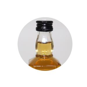 Bouteilles de spiritueux en verre transparent de Shandong, 50 ml, avec bouchon noir, scellées, pour whisky et <span class=keywords><strong>rhum</strong></span>, vides, vente en gros du fabricant - Product Image 3