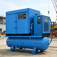 Compresseur d'air à vis portable 4-en-1 16 bars 7,5KW/11KW/15KW/22KW 300 litres 500 litres refroidi par air pour découpe laser