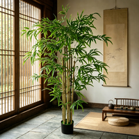 Immergrüne Dekorationsartikel Künstlicher Bambusbaum Plastik Kunstpflanze Bonsai-Topf Event-Feiertagsdekoration Hochzeitsdekoration Weihnachtsgeschenke