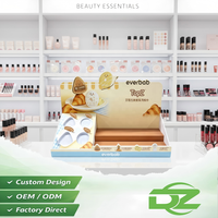 Support de présentation personnalisé pour éponges de maquillage, organisateur de comptoir en plastique pour Beauty Blender, support cosmétique de vente au détail, présentoir de point de vente