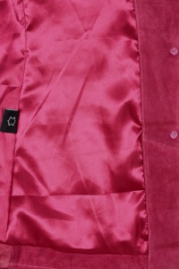 Chaqueta con Capucha para Mujer, Personalizada, 100% Cuero Nappa Fucsia Genuino, Diseño de Capucha, Cierre YKK, Marca Privada OEM/ODM, Ropa Urbana - Product Image 6