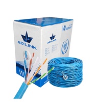 OEM 100% cuivre nu solide pur 23AWG CAT 6 1000ft câble Ethernet en vrac 4 paires de câbles UTP CAT6 Internet