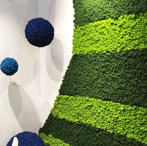 ¡Venta al por mayor! alfombra <span class=keywords><strong>vertical</strong></span> de césped musgo <span class=keywords><strong>artificial</strong></span> de color natural mezclado para decoración de paredes - Product Image 1