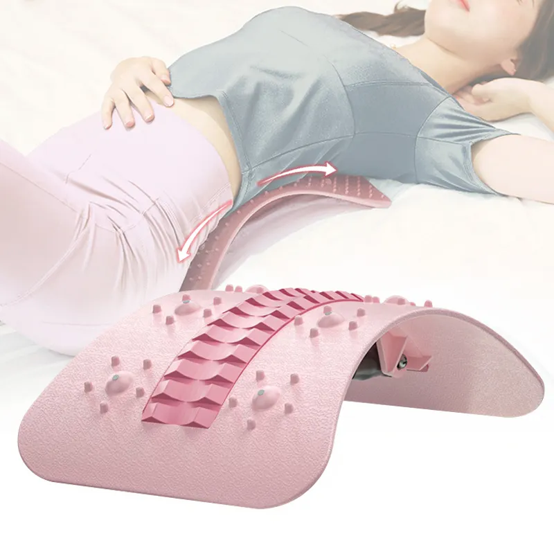 Massageador para alívio de dor nas costas, aparelho de alongamento e alívio de dor na cintura, multinível de cor personalizada, para costas e lombar