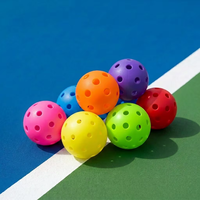 Balle de pickleball professionnelle de qualité tournoi, 40 trous, moulée par injection en TPE, écologique, 25g, 7,4cm, pour enfants et joueurs élite