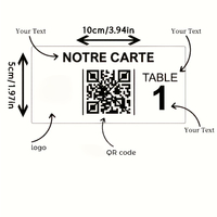 Plaque de table personnalisable en acrylique avec code QR, système de commande de menu personnalisé de haute qualité pour restaurants, hôtels, bars WEIDAMI