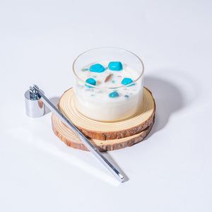 Handmade Sáp Đậu Nành Nến Đám Cưới Nhãn Hiệu Riêng Sang Trọng Nến Thơm Với Pha Lê Bên Trong Quà Tặng - Product Image 5